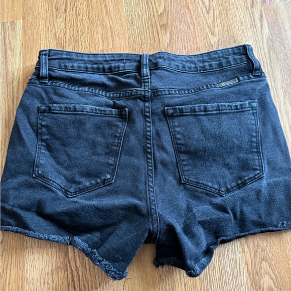 KanCan Distressed Black Jean Shorts - Picture 2 of 4